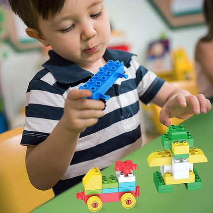 Cutedeer 258 Piece Classic Big Building Blocks Set for Kids Toddlers Compatible with All Major Brands, Large Building Bricks STEM Toys with Gift Box for All Ages Boys Girls