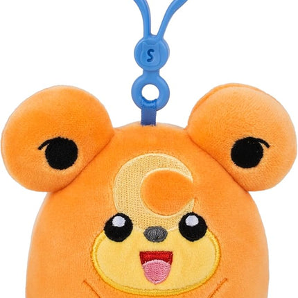 Squishmallows Original Pokémon Teddiursa Clip - Ultrasoft Official Jazwares Plush