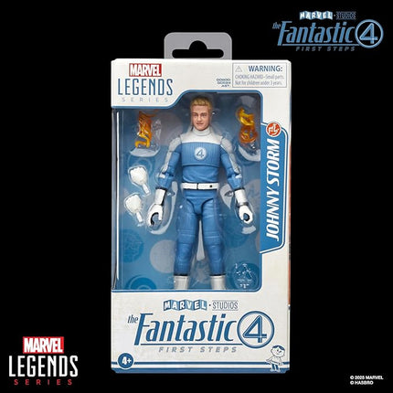 Marvel Legends Series Johnny Storm, The Fantastic Four: First Steps Movie Collectible 6 Inch Action Figure Toy