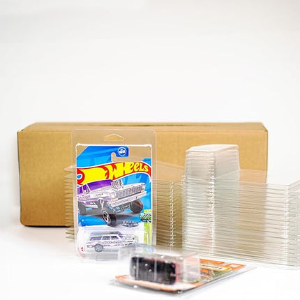 24 Pack for Hot Wheels. & Matchbox. Enhance Your Display and Storage Experience with Protector Cases, 6.5" x 4.25 (24)
