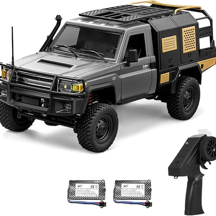1/12 Scale RC Crawler, MN-82S Remote Control Car, 2.4GHz 4WD Off Road Rock Crawler Vehicle with Lights, DIY Land Cruiser Pickup Truck Toy for Adults