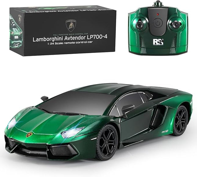 MIEBELY Lamboghini RC Car - 1:24 Scale Lambo Toy 3.7V 500mAh, LP700 Fast Remote Control Car for Boys 8-12, Rc Race Model Birthday Gifts for Kids Adults Boys Girls Age 6-12 Year Old