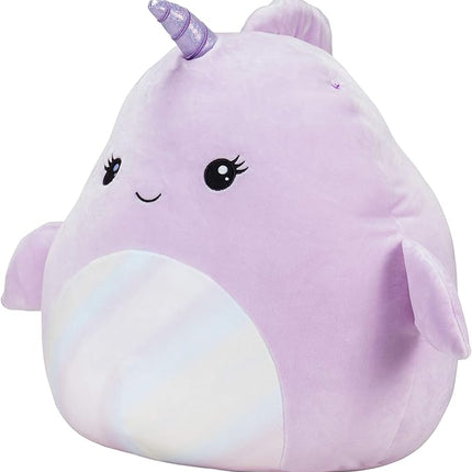 Squishmallows Official Kellytoy Plush 16" Naomi the Narwhal - Ultrasoft Stuffed Animal Plush Toy (Amazon Exclusive)