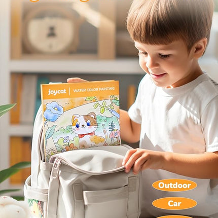 JoyCat Paint with Water Coloring Books for Toddlers, Watercolor Painting Sets for Kids Ages 3-5 4-8, Arts and Crafts Drawing Activities Toy Birthday Gift for Boys Girls (Common Knowledge)