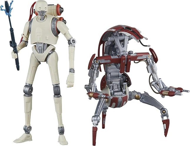 STAR WARS The Black Series KX Security Droid Enforcer & Droideka, Jedi: Survivor Gaming Greats Collectible 6 Inch Action Figure 2-Pack (Amazon Exclusive)