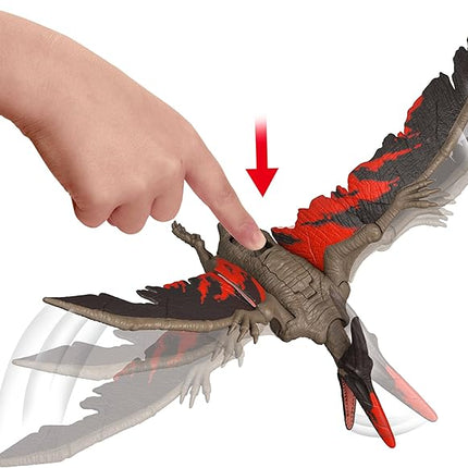 Mattel Jurassic World Dinosaur Toys with Roar Sound & Attack Action, Wild Roar Posable Figure, Physical & Connected Digital Play