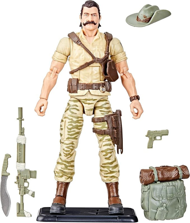 G.I. Joe Classified Series Retro Cardback Recondo, Collectible 6-Inch Action Figure with 7 Accessories
