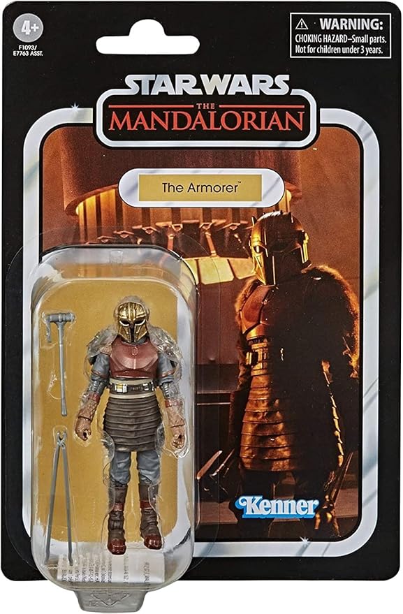 STAR WARS The Vintage Collection The Armorer Toy, 3.75-Inch-Scale The Mandalorian Action Figure, Toys for Kids Ages 4 and Up, Brown