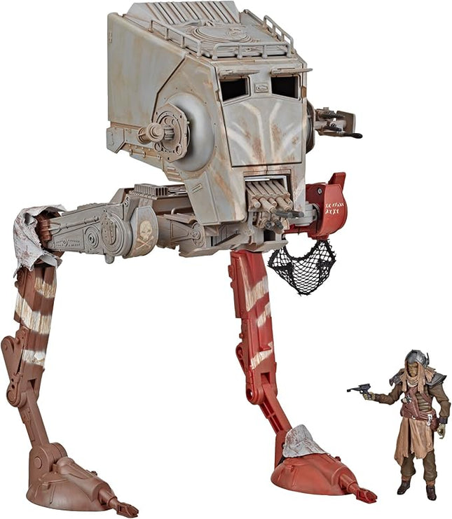 STAR WARS The Vintage Collection The Mandalorian at-ST Raider Toy Vehicle with Figure, Toys for Kids Ages 4 and Up