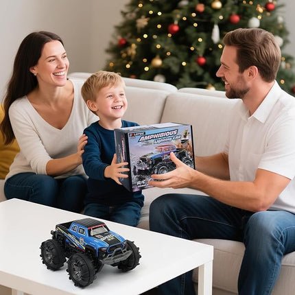 Waterproof Monster Truck Gesture RC Car, 4WD Amphibious Hand Controlled Remote Control Toy for Kids, All-Terrain Off-Road Vehicle for Boys Ages 6-7 8 9 10 11 12 Year Old, Present
