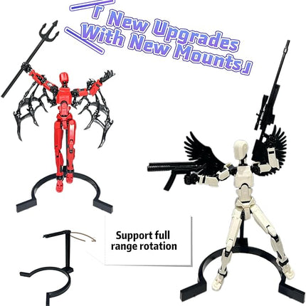 (Assembly Completed) 8 Packs T13 Action Figure Set, Dummy 13 3D Printed Action Figure Toy Gifts for Kids, Robot 13 ActionFigure Full Body Mechanical Doll Christmas Birthday Gift for Boys Girls