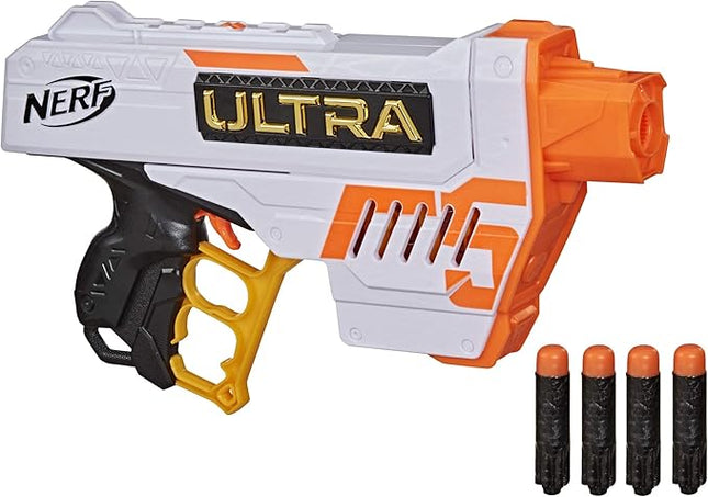 Nerf Ultra Five Blaster - 4-Dart Internal Clip, 4 Ultra Darts, Dart Storage - Compatible Only Ultra Darts