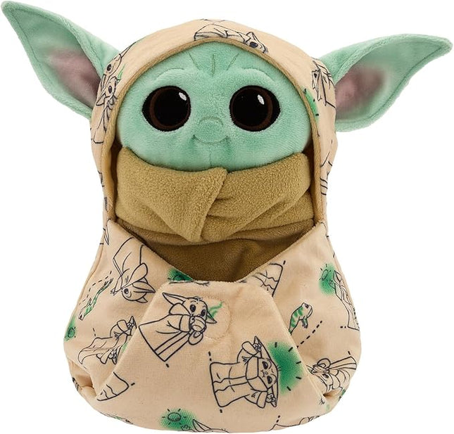Disney Store Unisex-Children Babies Collection: Grogu Plush in Swaddle with Detailed Plush Features - Official Soft Toy - Stuffed Animals for Babies - Perfect for Fans & Kids