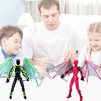 T13 Action Figure Set (Assembly Completed) - Titan 13 Robot Movable, 3D Printed Articulated, Full Body Mechanical Doll - Christmas Birthday Gift for Kids Adult