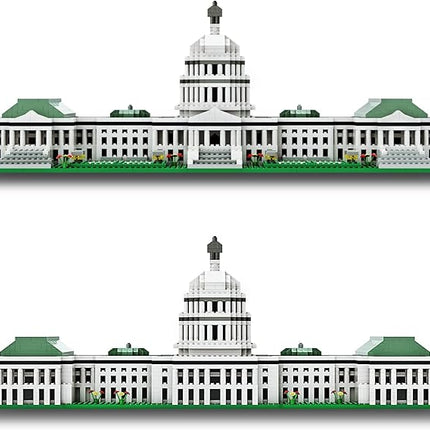 SEMKY Micro Mini Blocks United States Capitol Famous Landmark Model Set,(2888Pieces) -Building and Architecture Toys Gifts for Kid and Adult