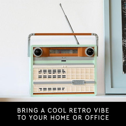 LEGO Icons Retro Radio Building Set for Adults - Home Decor for Bedroom or Desk for Vintage Aesthetic with Sound Effects & Smart Phone Integration - Birthday Gifts for Men & Women - 10334