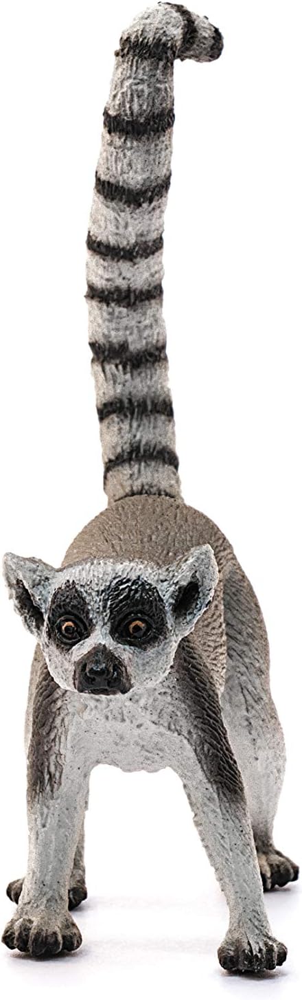Schleich Wild Life, Animal Figurine, Animal Toys for Boys and Girls 3-8 Years Old, Ring-Tailed Lemur