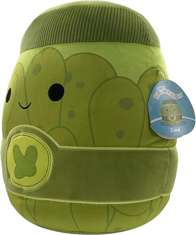 Squishmallows Original 14in Zaid The Green Pickle Jar – Official Jazwares Plush (Large)