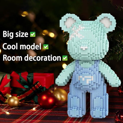 Blue Bear Micro Building Blocks Set(4500Pieces) Music Bear Building Blocks Gift for Adult and Kid