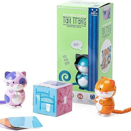 Educational Insights My First Game: Tail Trails, Listening & Following Directions Game, Toddler Toys, Ages 2+