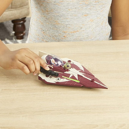 STAR WARS Toys Mission Fleet Ahsoka Tano Delta-7 Jedi Starfighter, Starfighter Strike 2.5-Inch-Scale Figure and Vehicle, Ages 4 and Up, (F3790)