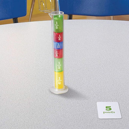 Educational Insights Fraction Formula - 3rd Grade Math Games, Fractions Manipulatives and Fraction Flash Cards, Kids Math Games for The Classroom or Home, Teaching Fractions for Kids Ages 8+