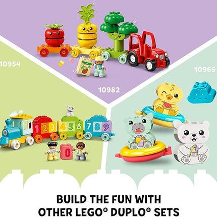 LEGO DUPLO My First Animal Train Building Set and Horse Toy, Educational Toy for Toddlers Ages 1-3 with 4 Animal Figures, Creative Nature Toy Birthday Gift for Animal Loving Preschoolers, 10412