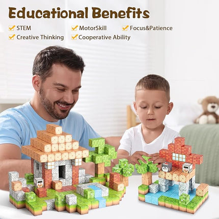 Magnetic Blocks Building Toys - 78PCS Magnet Building Blocks for Kids Building Game STEM Montessori Sensory Toys for Boys Girls Aged 3-12, Christmas Birthday Gifts