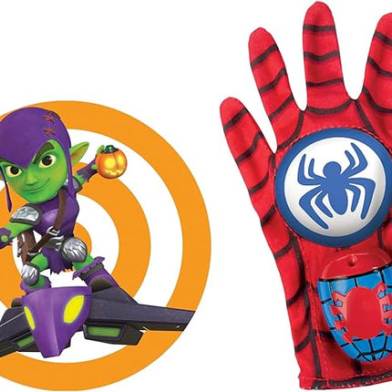 Spidey and His Amazing Friends Spidey Water Web Glove, Marvel Preschool Water Toy with Green Goblin Target, 3+ Years