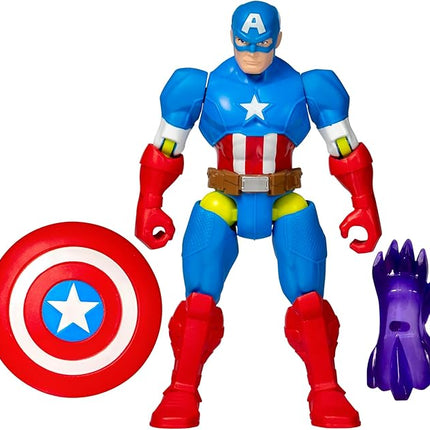 Avengers Marvel MixMashers Captain America Custom Mix-and-Match Action Figure & Accessories, 5-Inch-Scale Super Hero Toys for Kids Ages 4+