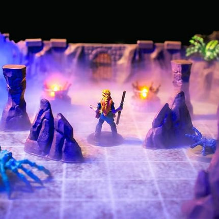 Goblin Cavern Set - Mini Dungeon Castle Cavern DND Terrain for Tabletop RPGs, Dungeons & Dragons, Pathfinder, War Gaming, and More! - by DCD (64+pcs, 1.4sqft, 8areas)