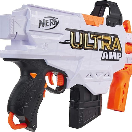 Nerf Ultra Amp Motorized Blaster, 6-Dart Clip, 6 Ultra Darts, Compatible Only Ultra Darts
