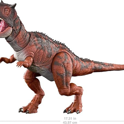 Mattel Jurassic World Fallen Kingdom Hammond Collection Dinosaur Action Figure, Carnotaurus Dino Toy with Articulation & Glass Eyes, 17-inch