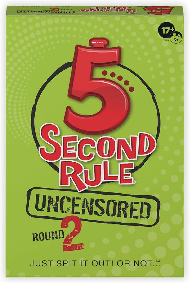 5 Second Rule Uncensored Card Games for Adults - Adult Card Games for Game Night, Travel, Funny Adult Card Game & Icebreaker, Game Nights, Think Fast and Shout Out Answers, Ages 17+