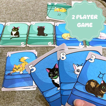 Couch Kittens Card Game- Quick and Easy 2 Player Game for Cat Lovers by The Dusty Top Hat