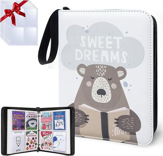 Yoto Card Holder for Yoto Player Cards,480 Pockets Large Capacity Card Binder,Portable Waterproof Card Storage Bag with Removable Sleeves for Yoto Story Mini Player Cards