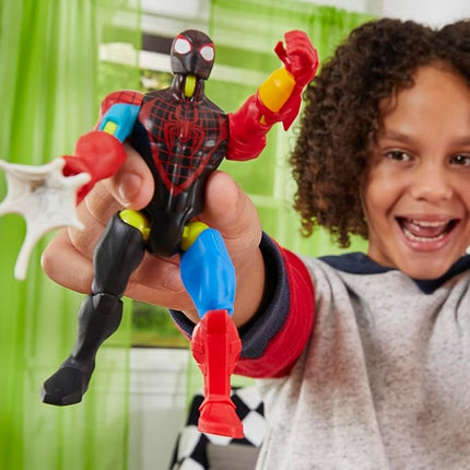 Spider-Man Marvel MixMashers Miles Morales Custom Mix-and-Match Action Figure & Accessories, 5-Inch-Scale Super Hero Toys for Kids Ages 4+