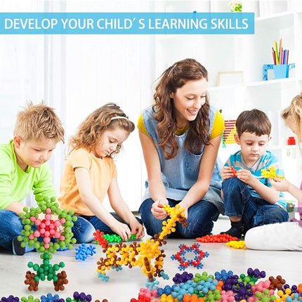 330 pcs Building Blocks, Educational Building Toys Stem Toys Building Discs Sets Interlocking Solid Plastic for Preschool Toddlers Girls and Boys by Winlip