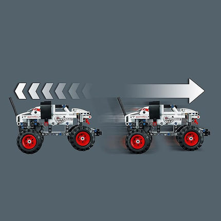 LEGO Technic Monster Jam Monster Mutt Dalmatian, 2in1 Pull Back Racing Toys, Birthday Gift Idea, DIY Building Toy, Monster Truck Toy for Kids, Boys and Girls Ages 7 and Up, 42150