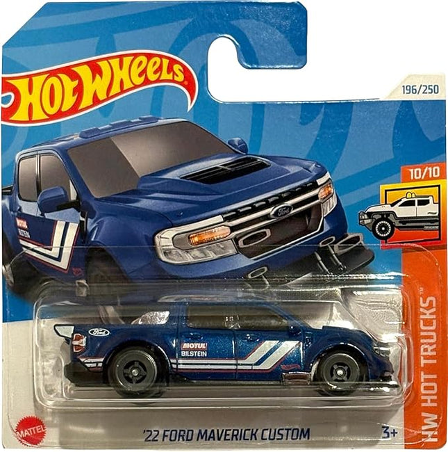 Hot Wheels 22 Ford Maverick Custom, Blue, HW Hot Trucks 10/10