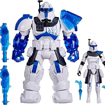 STAR WARS Epic World of Action Clone Captain Rex Mech Force Suit, 6.5-Inch Mech Suit & 4-Inch Action Figure, Toys for Boys & Girls Ages 4+ (Amazon Exclusive)
