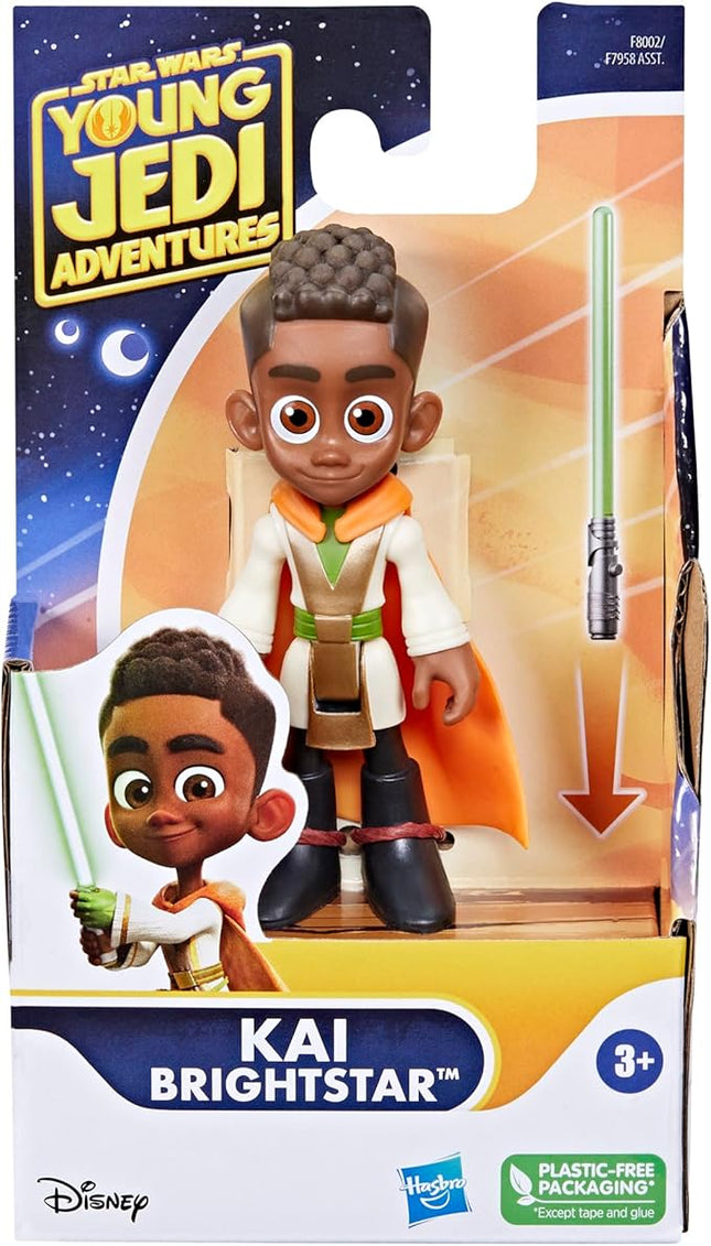 Star Wars: Young Jedi Adventures Kai Brightstar Action Figure, 4-Inch Scale Toys, Preschool Toys for 3 Year Old Boys & Girls