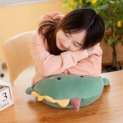 Dinosaur Plush Pillow, 16 inch Stuffed Animal Toy Kawaii Dinosaur Plushies Throw Pillow Gifts for Room Decor Kids Birthday Valentine