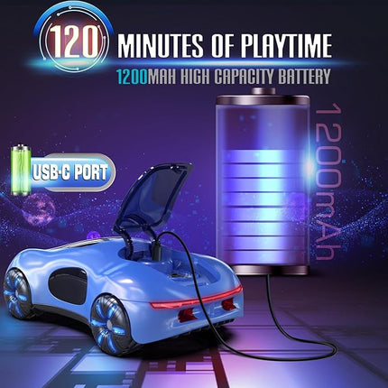 Gesture Sensing Remote Control Car, Drift RC Stunt Car with Light Spray & Sound, 2.4GHz Hobby RC Cars Toy for Kids, 360° Rotate, Birthday Gifts for Boys Girls 4-12