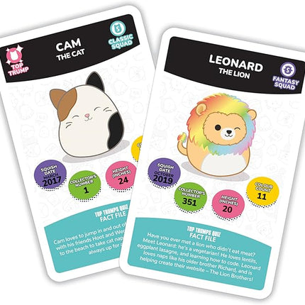 Top Trumps Card Game Squishmallows - Family Learning Games for Kids and Adults for 2+ Players - Kid War Games for Families for 6 Plus Kids