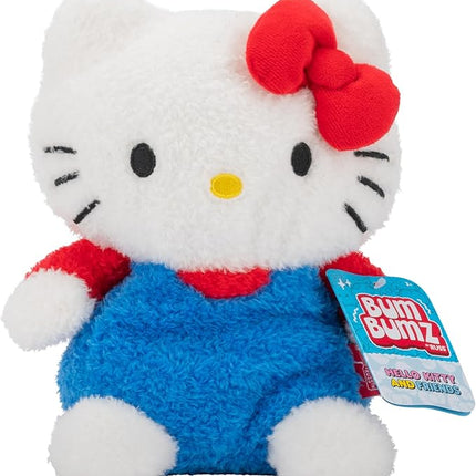 BumBumz 7.5-inch Hello Kitty and Friends Bumz Classic Hello Kitty Plush - Collectible Sanrio Toy - from The Makers of Original Squishmallows - Ages 3+