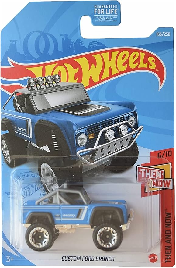 Hot Wheels Custom Ford Bronco, [blue] 163/250 Then and Now 6/10