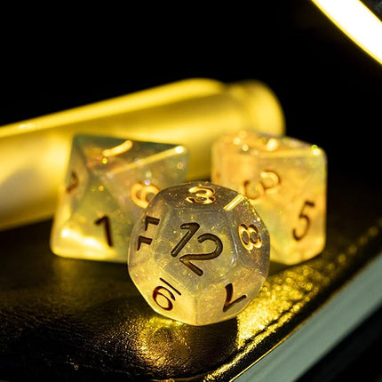 HDdais 7PCS Trans-Pride Polyhedral Dice Set, Homosexual Flag D&D Dice for Role Playing Game, DND Dice for RPG and Other Table Games