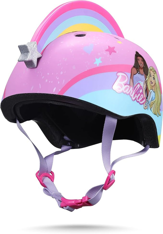 Barbie Helmet for Kids, Boys and Girls, Ideal Safety for Cycling, Skateboarding, Scooters, Adjustable Fit, Safety Helmet for Kids, Bike Helmet for Kids, Ages 5+