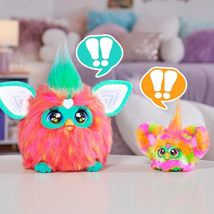 Furby Furblets Par-Tay Mini Friend, 45+ Sounds, Disco Music, Speaks Only Furbish, Electronic Plush Toys for Girls & Boys, Interactive Pets, Multicolor, 6+
